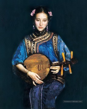 Chinoise œuvres - zg053cD118 Chinese painter Chen Yifei Girl